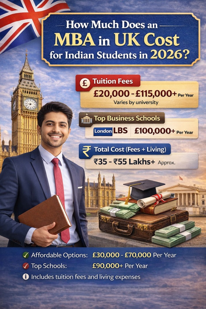How much does an MBA in UK cost for Indian students in 2026?