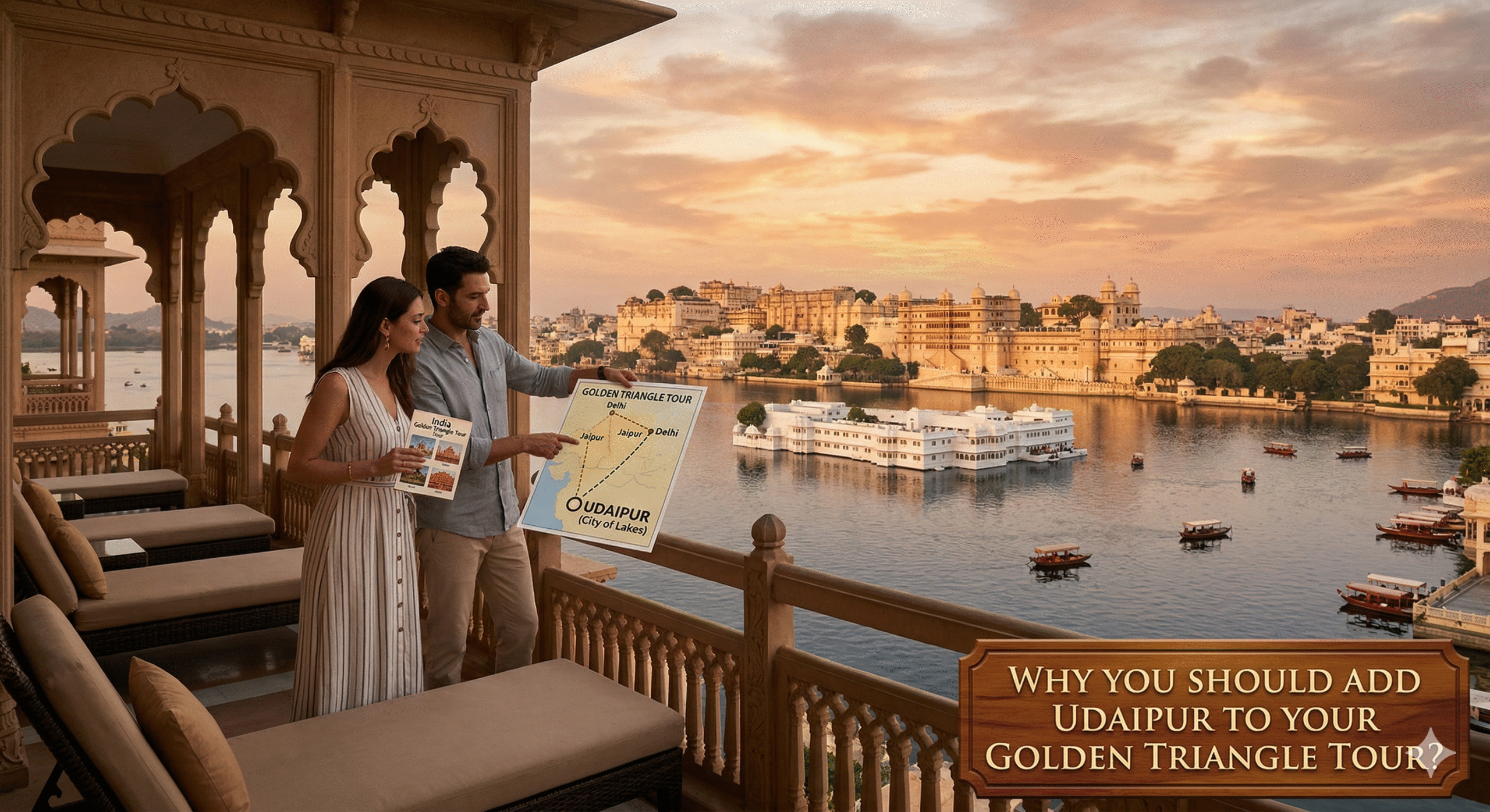 Why You Should Add the City of Lakes to Package Holidays to India Golden Triangle?