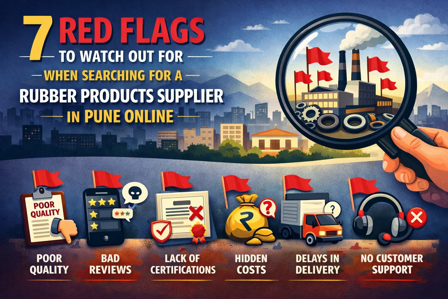 7 Red Flags to Watch Out for When Searching for a Rubber Products Supplier in Pune Online