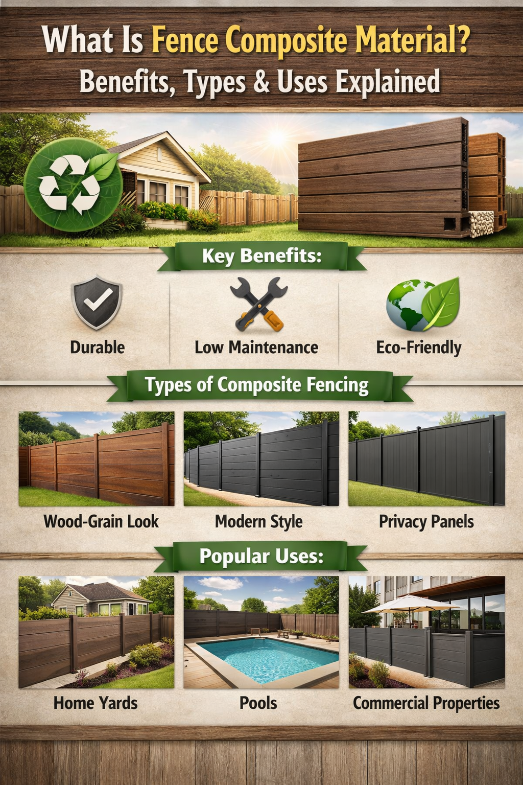 What Is Fence Composite Material? Benefits, Types & Uses Explained