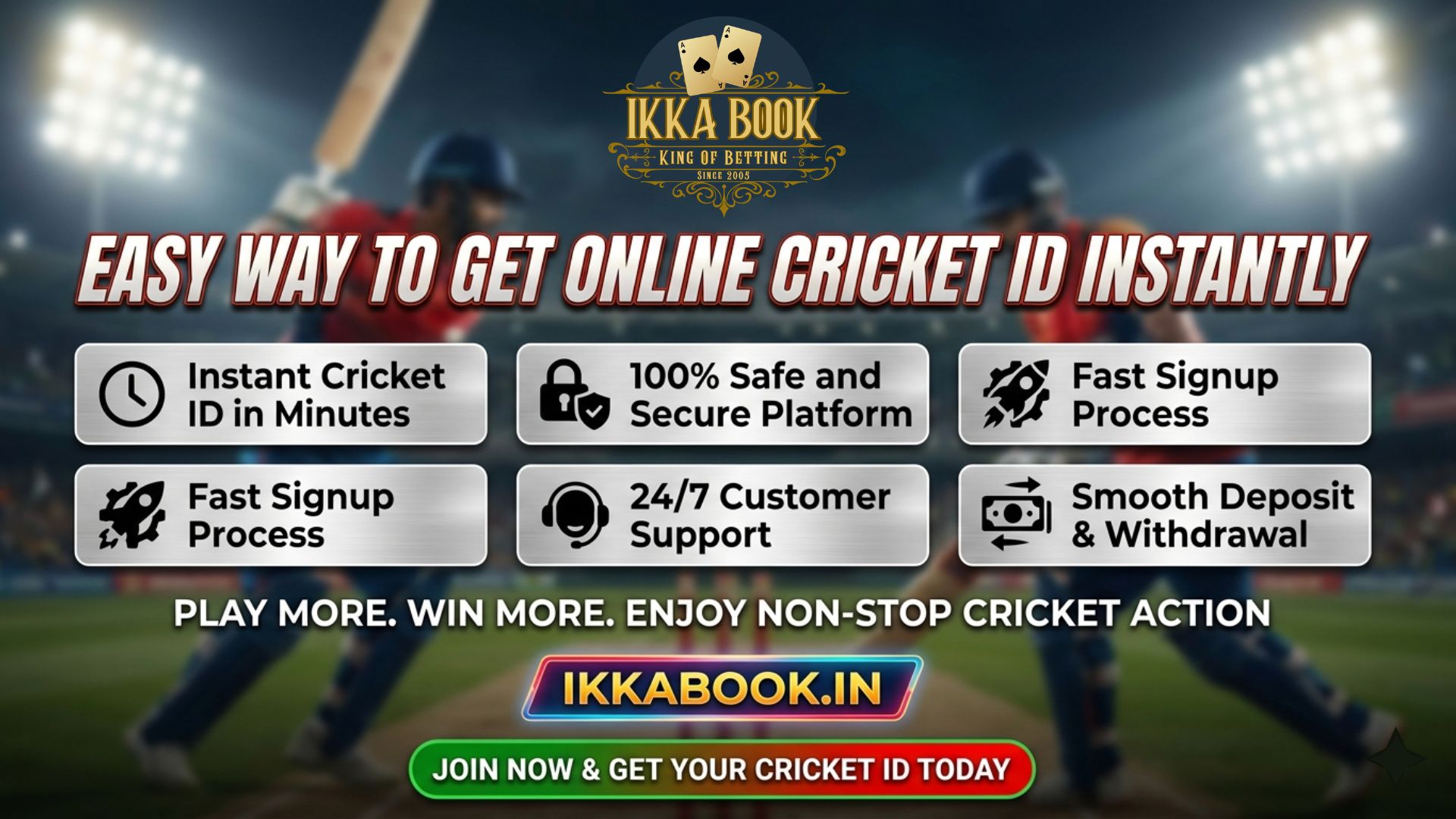 Easy way to get online cricket ID instantly with fast signup process