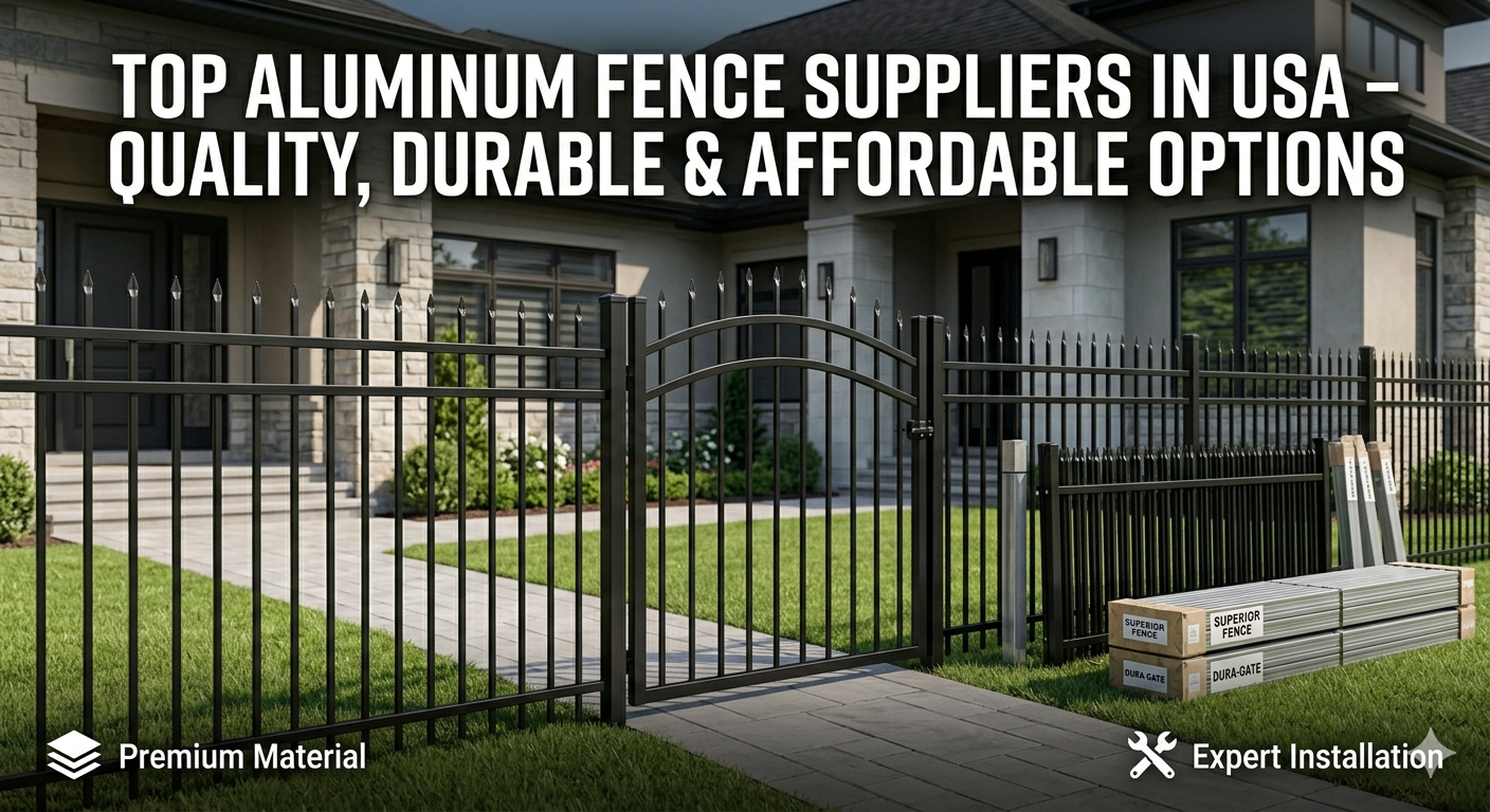 Top Aluminum Fence Suppliers in USA – Quality, Durable & Affordable Options