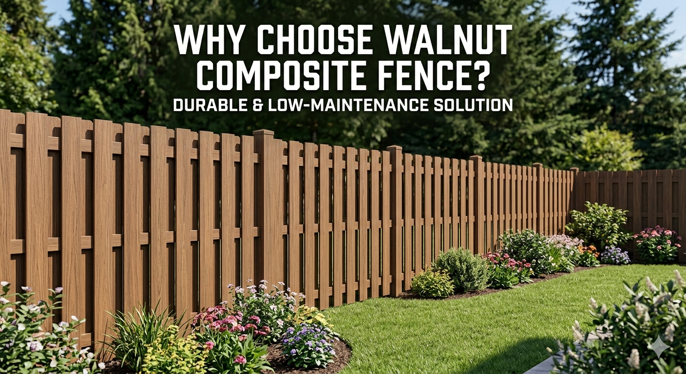 Why Choose Walnut Composite Fence? Durable & Low-Maintenance Solution